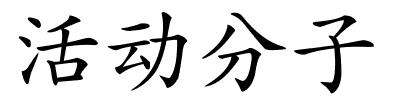 活动分子的解释