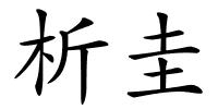 析圭的解释