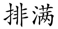 排满的解释