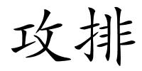 攻排的解释