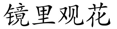 镜里观花的解释