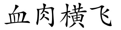 血肉横飞的解释