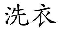 洗衣的解释