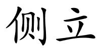 侧立的解释