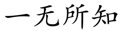 一无所知的解释