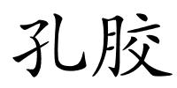 孔胶的解释