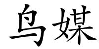 鸟媒的解释