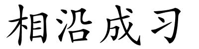 相沿成习的解释