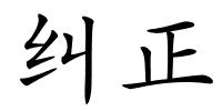 纠正的解释