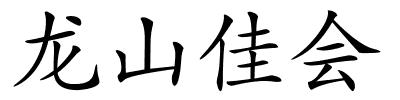 龙山佳会的解释