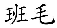 班毛的解释