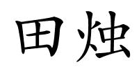 田烛的解释