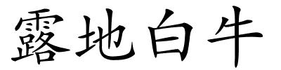 露地白牛的解释