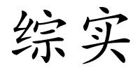 综实的解释