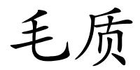 毛质的解释