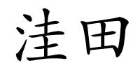 洼田的解释