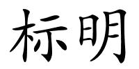 标明的解释