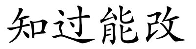 知过能改的解释