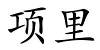 项里的解释