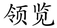 领览的解释