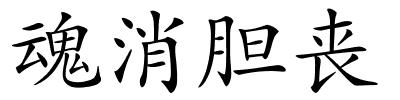 魂消胆丧的解释