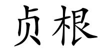 贞根的解释