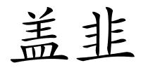 盖韭的解释