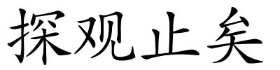 探观止矣的解释