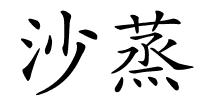 沙蒸的解释