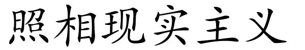 照相现实主义的解释