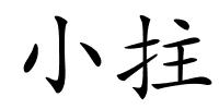 小拄的解释