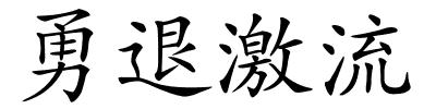 勇退激流的解释