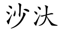 沙汏的解释