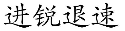 进锐退速的解释