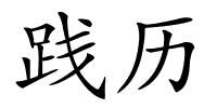 践历的解释