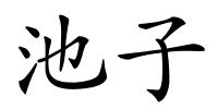 池子的解释