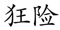 狂险的解释