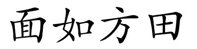 面如方田的解释