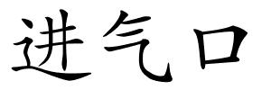 进气口的解释