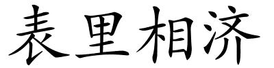 表里相济的解释