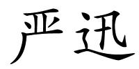 严迅的解释