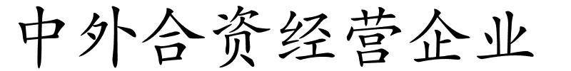 中外合资经营企业的解释