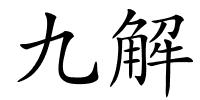 九解的解释