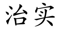 治实的解释