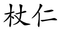 杖仁的解释