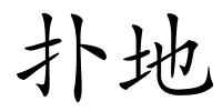 扑地的解释