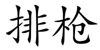 排枪的解释