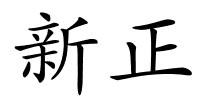 新正的解释