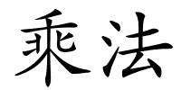 乘法的解释