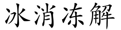 冰消冻解的解释